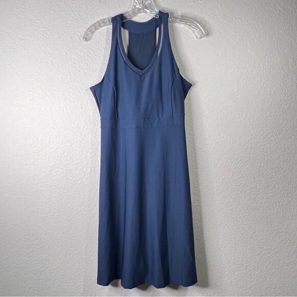 Mondetta Womens Performance‎ Luxury Dress Stretch Built In Bra Navy Blue Small - Picture 1 of 8
